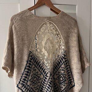 Blu Pepper, Bohemian sweater, Medium